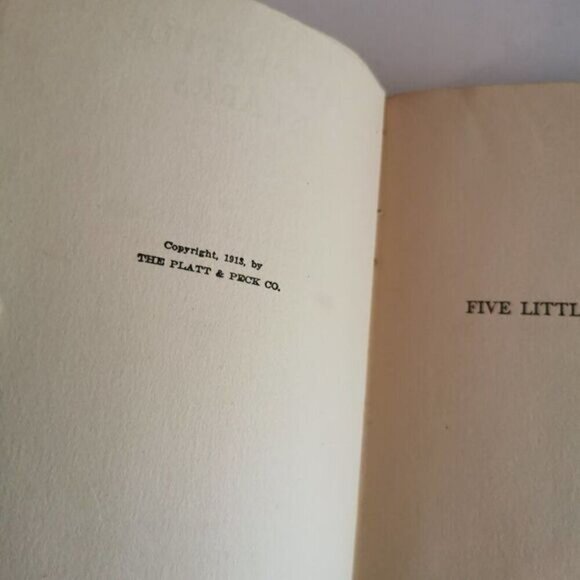 1913 Five Little Starrs Book Lillian Elizabeth Roy CONDITION Antique Kids Story - Picture 6 of 9